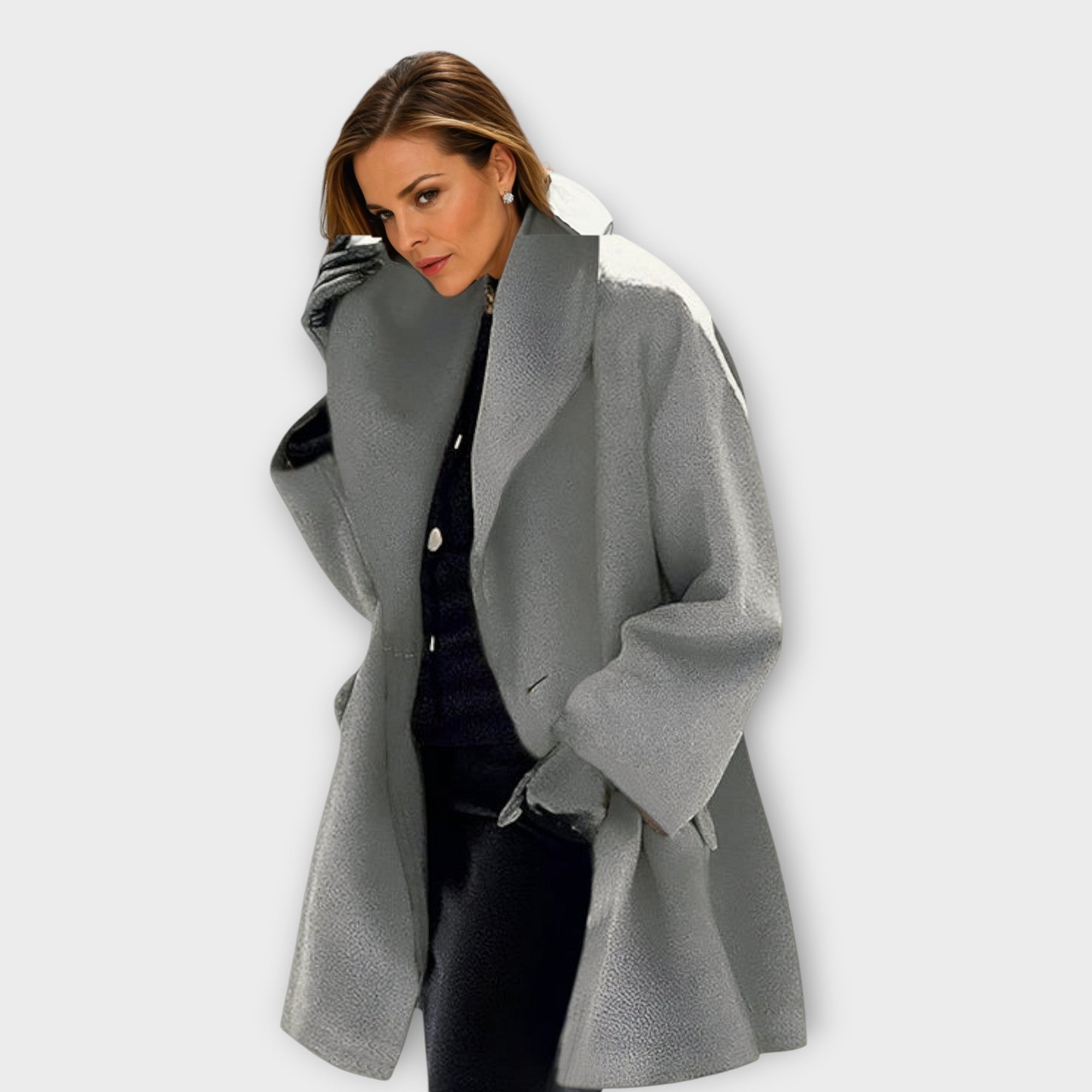 CELINA – CLASSIC ELEGANCE OVERCOAT WRAP YOURSELF IN TIMELESS SOPHISTICAT